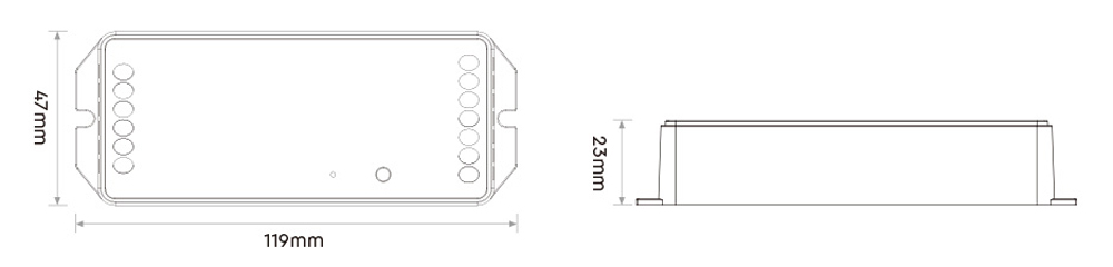 FUT037ZP+ 3 in 1 Zigbee 3.0 +2.4G RGBWW LED Controller
